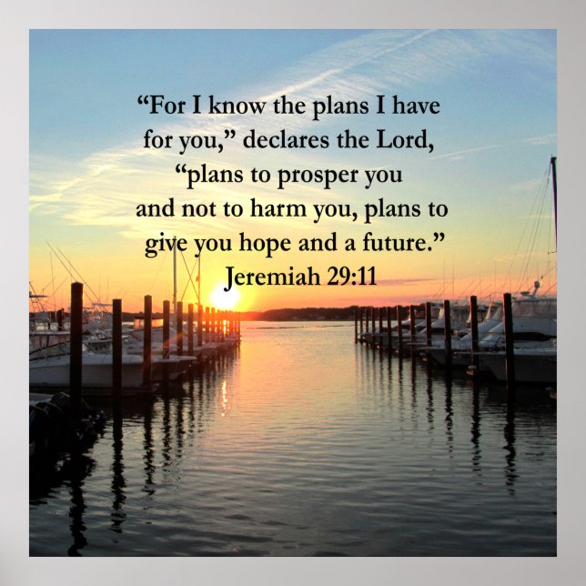 FRIEDLICH JEREMIAH 29:11 SONNENVERANSTALTUNG POSTER (Vorne)