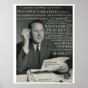 "Friedlich", L. E. Read Poster