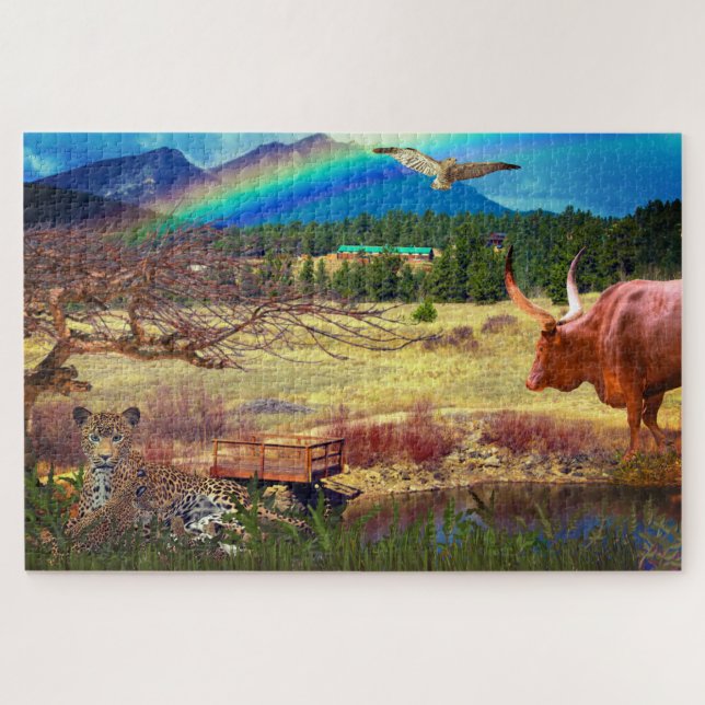 Friedlich Leopard Waterhole Animal (Horizontal)