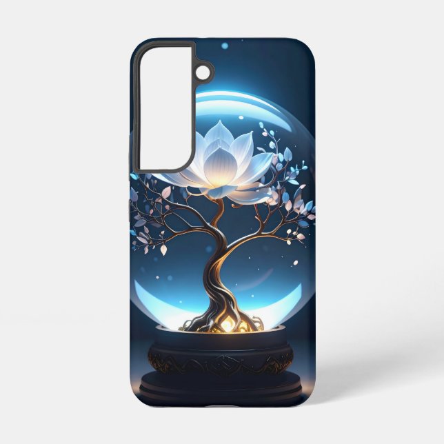 Friedlich Lotus Globe Tough Phone Case Samsung Galaxy Hülle (Rückseite)