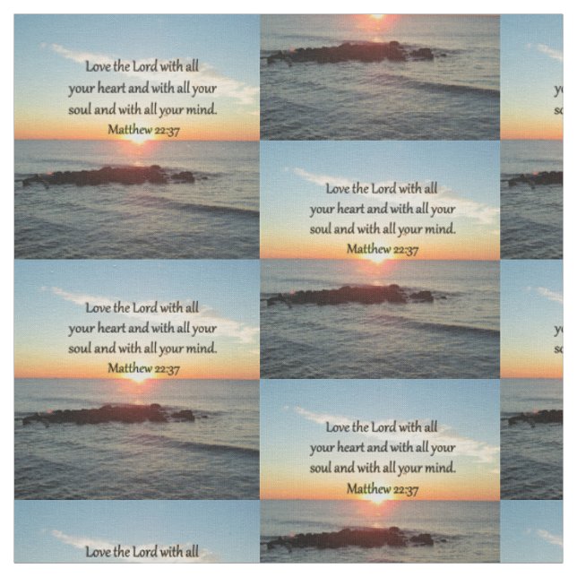 FRIEDLICH MATTHEW 22:37 SUNRISE SCRIPTURE DESIGN STOFF (Muster)