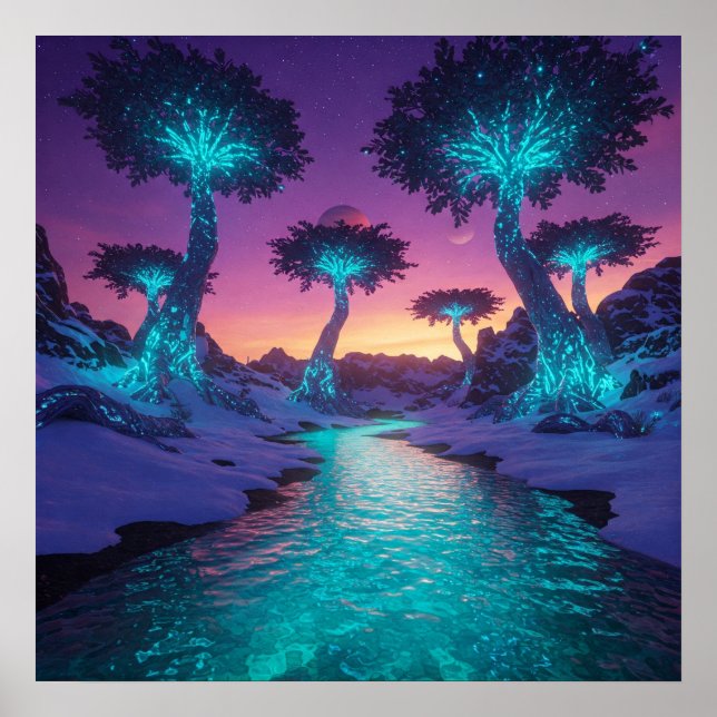 Friedlich Nacht Poster (Vorne)