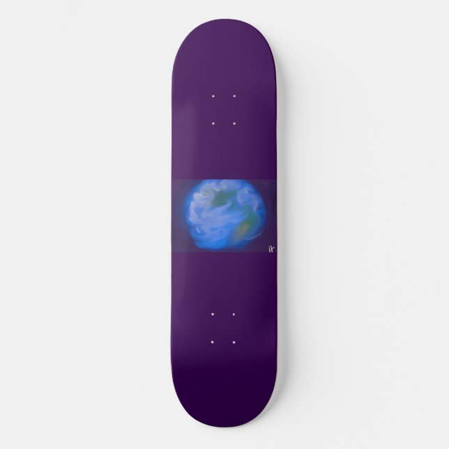 Friedlich Planet Skateboard (Vorderseite)