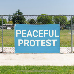 Friedlich Protestbanner Banner