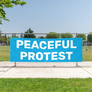 Friedlich Protestbanner Banner