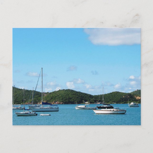 Friedlich Sea St. Thomas Postkarte (Vorderseite)