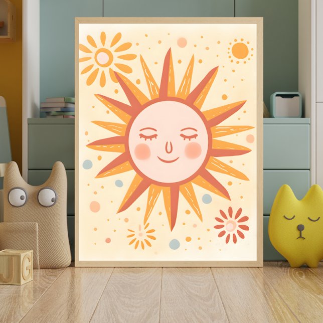 Friedlich Sun Kinderzimmer Wall Art Poster (Von Creator hochgeladen)