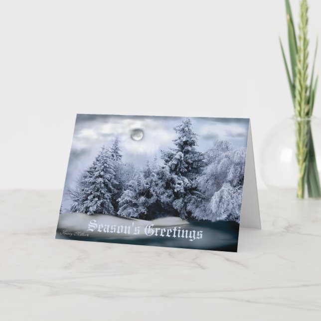 FRIEDLICH WINTER WONDERLAND FEIERTAGSKARTE (Vorderseite)