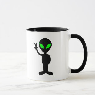 Friedliche Alien Tasse