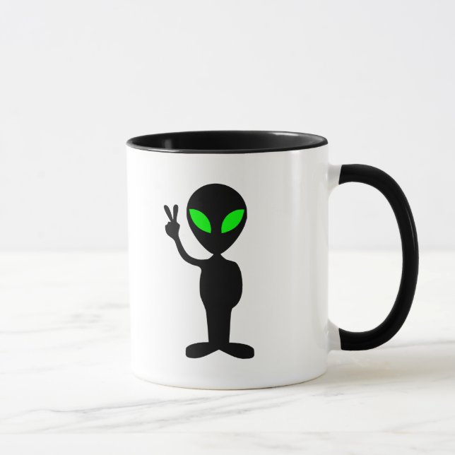 Friedliche Alien Tasse (Rechts)