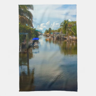 Friedliche Ansicht Geschirrtuch