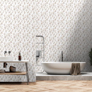 Friedliche Baumwolle Blossom Schale und Stock Tapete
