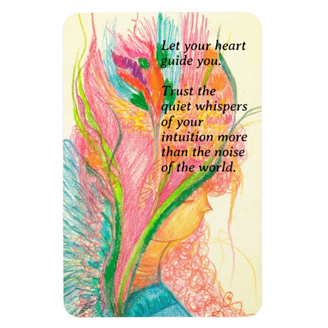 Friedliche Blume Fairy Flexible Foto Magnet (Vertikal)