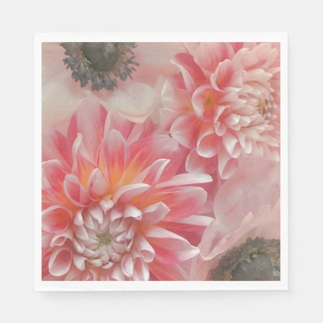 Friedliche Blüten Serviette (Vorderseite)