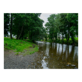 Friedliche Elwy-Küste in St. Asaph Poster