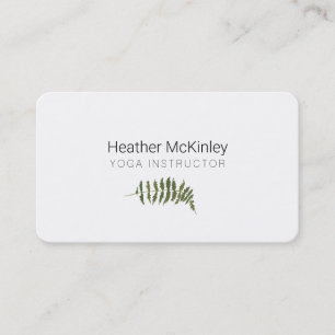 Friedliche Fern Greenery Minimal Business Card Terminkarte