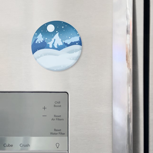 Friedliche Frostlandschaft Magnet (In Situ (Kühlschrank))