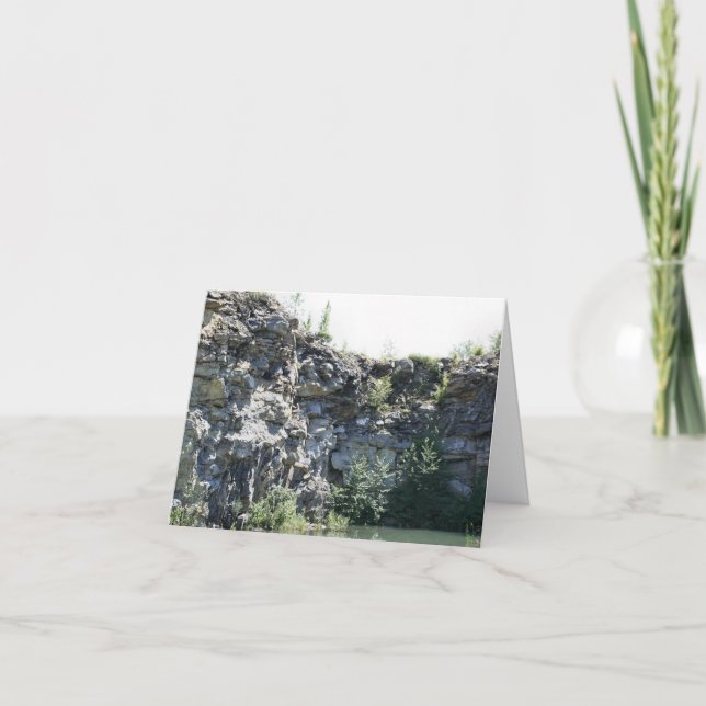 Friedliche Granitsteinbruch-Wand Natur  (Vorderseite)