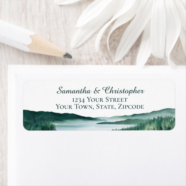 Friedliche Hochzeit am Bergsee - Rücksendeadresse (Insitu)