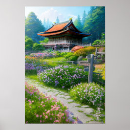 Friedliche Landschaft Poster