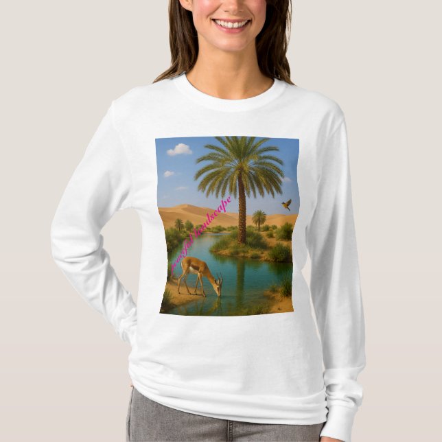 friedliche Landschaft T-Shirt (Vorderseite)