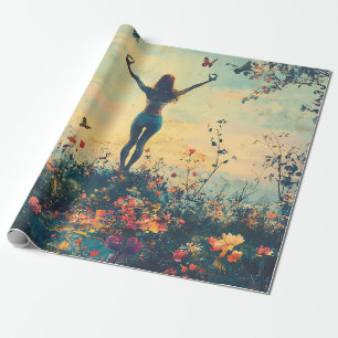 Friedliche Meditation bei Sonnenaufgang (1) Geschenkpapier