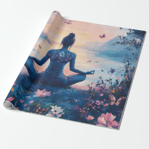 Friedliche Meditation bei Sonnenaufgang (2) Geschenkpapier