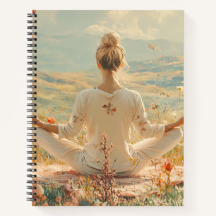 Friedliche Meditation bei Sonnenaufgang (5) Notizbuch