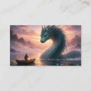 Friedliche Meereskreatur-Fantasie-Visitenkarte Visitenkarte