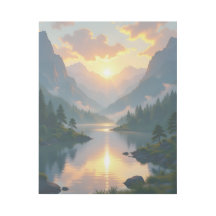 Friedliche natürliche bergkünstlerische Landschaft