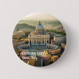 Friedliche Orte in Vatikanstadt, Italien, die Sie Button