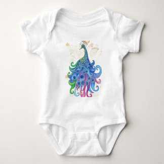 Friedliche Pfauenprodukte Baby Strampler