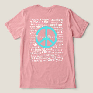 friedliche Pickle-Worte Tri-Blend Shirt