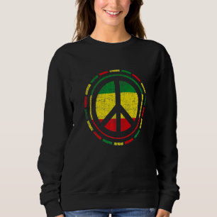 Friedliche Rasta-Farben Sweatshirt