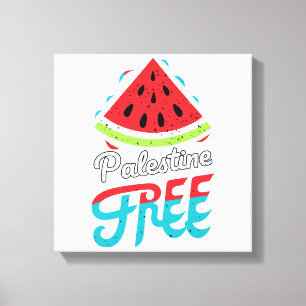 Friedliche Scheiben Watermelon Freie Palästina - U Leinwanddruck