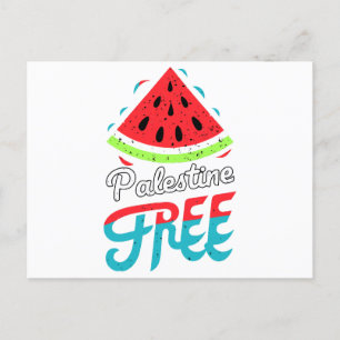 Friedliche Scheiben Watermelon Freie Palästina - U Postkarte