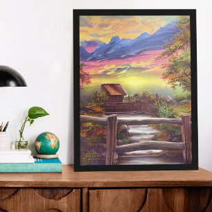 Friedliche serene Schönheit der Natur Poster