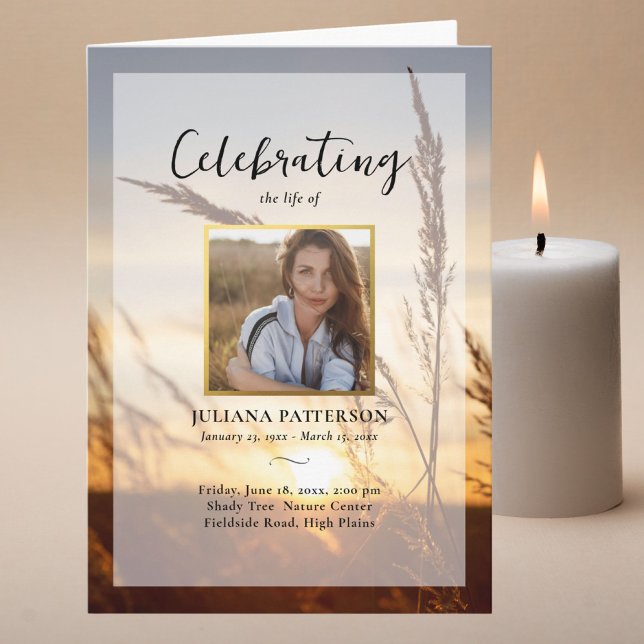 Friedliche Sonnenuntergang Beerdigung vor Ort Programm (Von Creator hochgeladen)