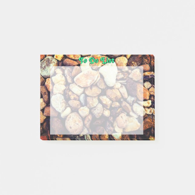 Friedliche Steine Post-it Klebezettel (Vorderseite)