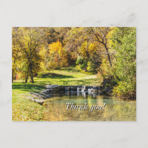 Friedliche Szene am Dogwood Creek Danke Postkarte