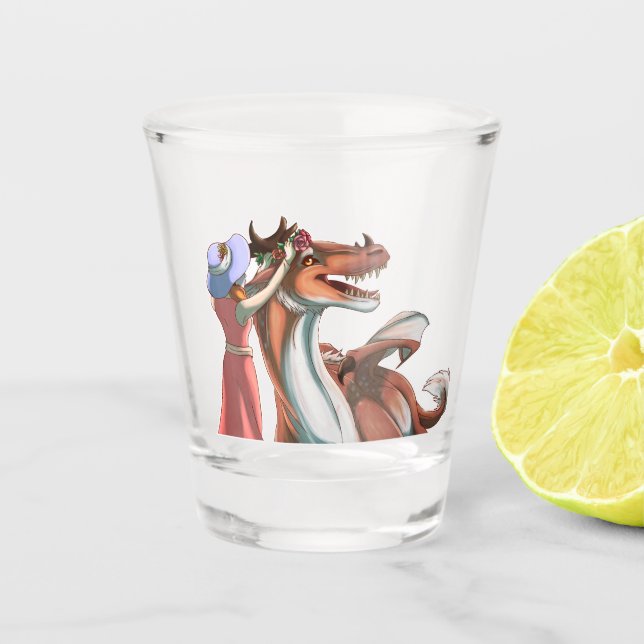 Friedliche Tage Schnapsglas (Vorderseite)