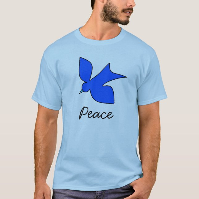 Friedliche Taube T-Shirt (Vorderseite)