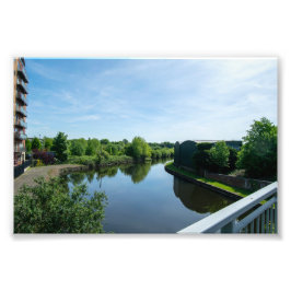 Friedliche Uferpromenade am Wakefield Waterfront Fotodruck