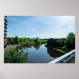 Friedliche Uferpromenade am Wakefield Waterfront Poster