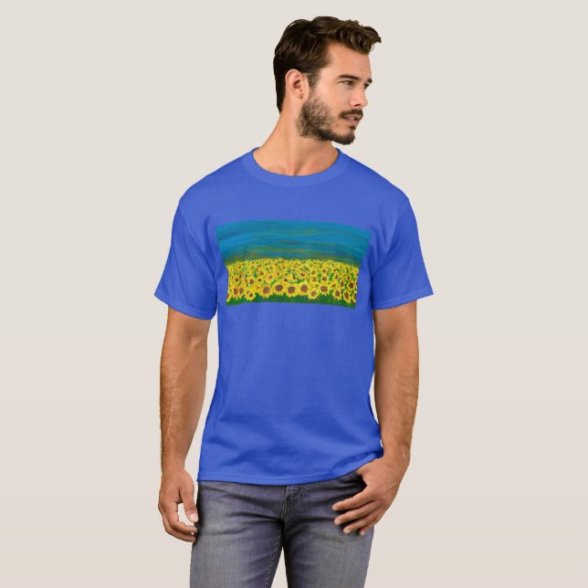 Friedliche Ukraine Art T - Shirt (Vorne ganz)