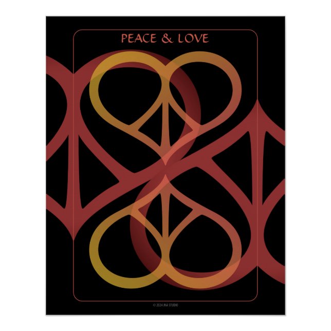 Friedliche und Liebe-Glossar-Poster Poster (Vorderseite)