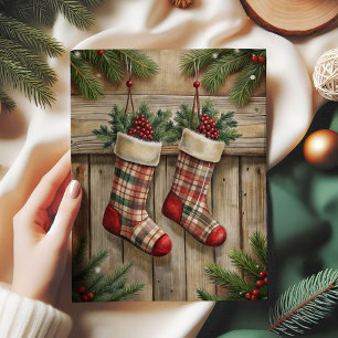 Friedliche Weihnachtsglocken Decoupage Papier rot