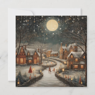 Friedliche Weihnachtsgrüße Feiertagskarte