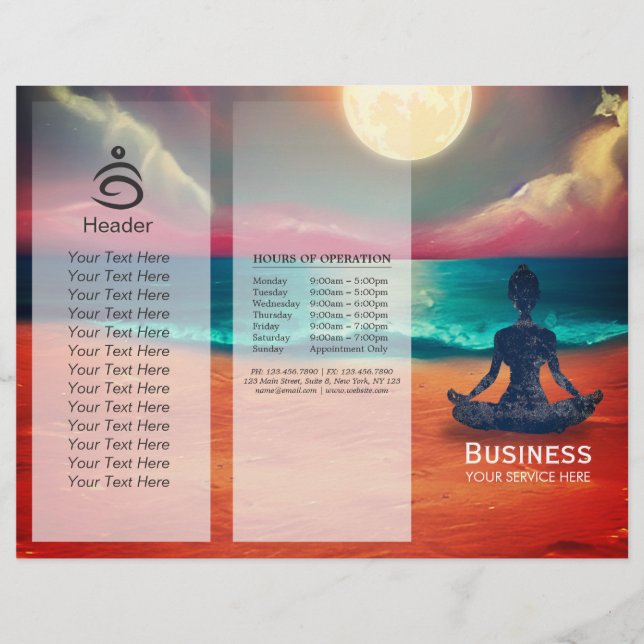 Friedliche Yoga Meditation Mondlicht Himmelssee Tr (Vorderseite)