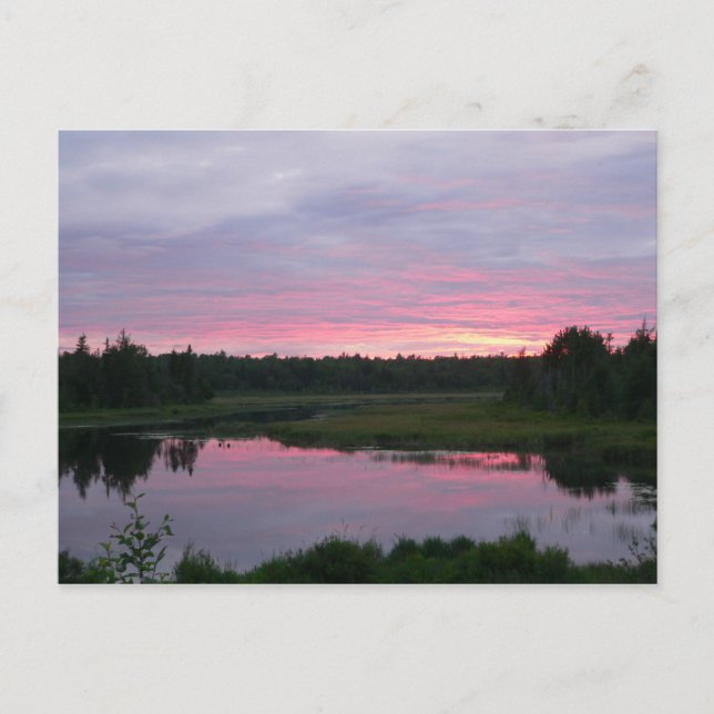 Friedlicher Abend Postkarte (Vorderseite)